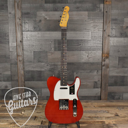 Fender American Vintage II 1963 Telecaster - Crimson Red Transparent with Hard Shell Case