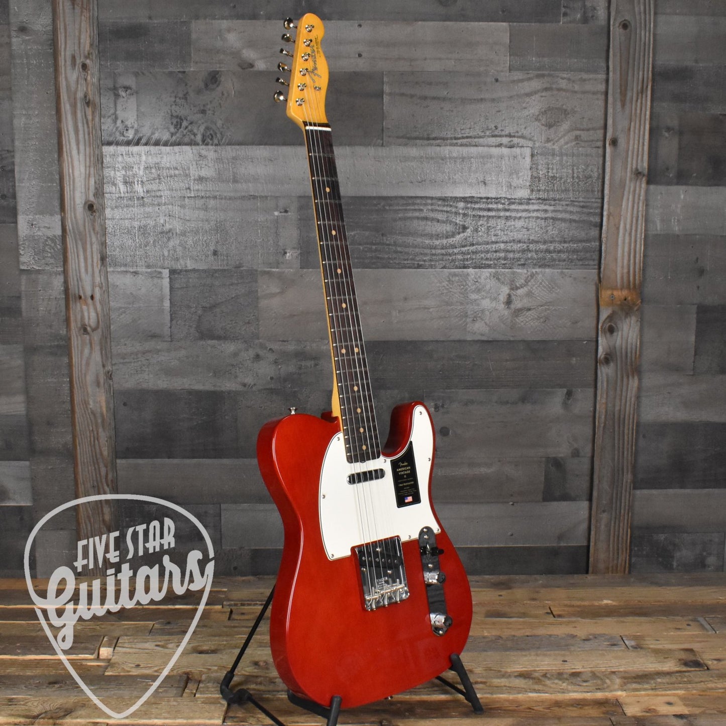 Fender American Vintage II 1963 Telecaster - Crimson Red Transparent with Hard Shell Case