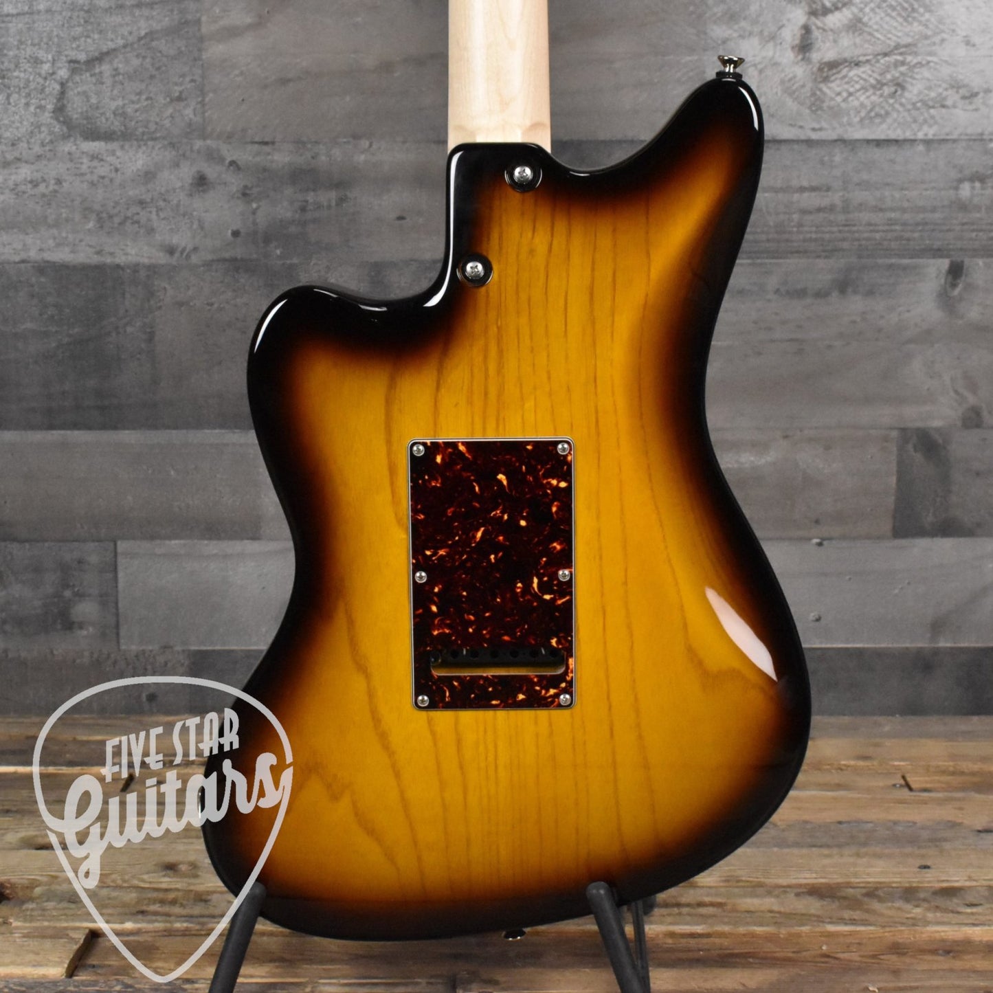 Tom Anderson Raven Classic Shorty - Trans Amber to Tobacco Burst with Hard Shell Case