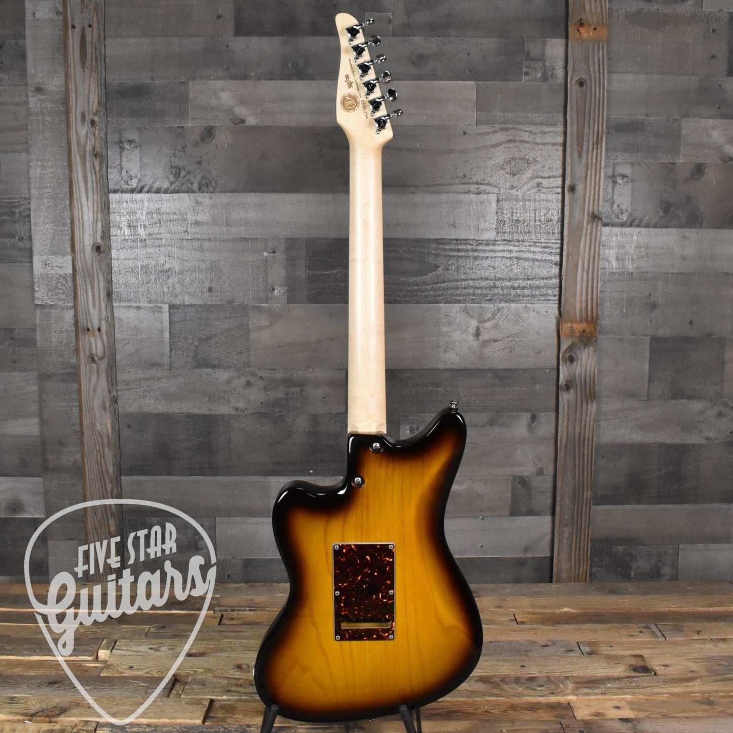 Tom Anderson Raven Classic Shorty - Trans Amber to Tobacco Burst with Hard Shell Case