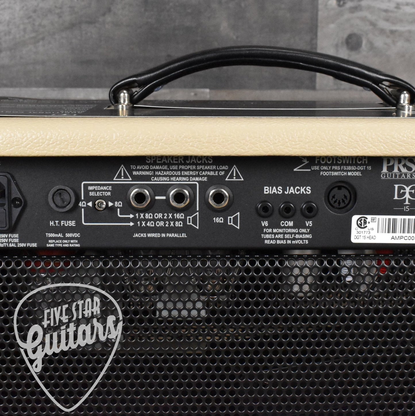 PRS DGT 15 David Grissom 15-watt Tube Head - Blonde Tolex