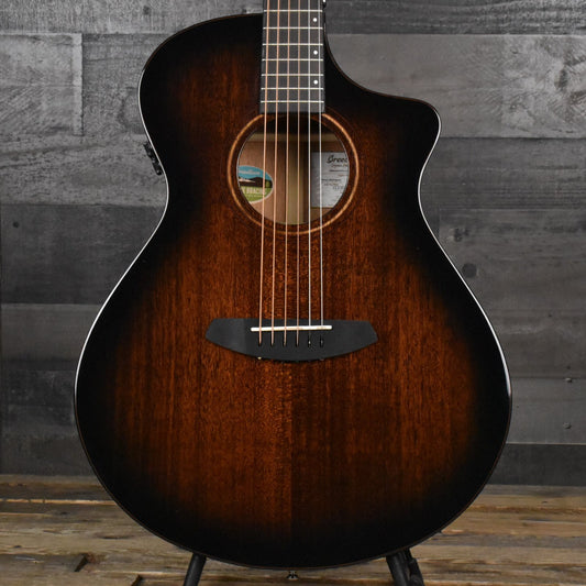 Breedlove Wildwood Pro Concert CE African Mahogany-African Mahogany - Suede with Gig Bag