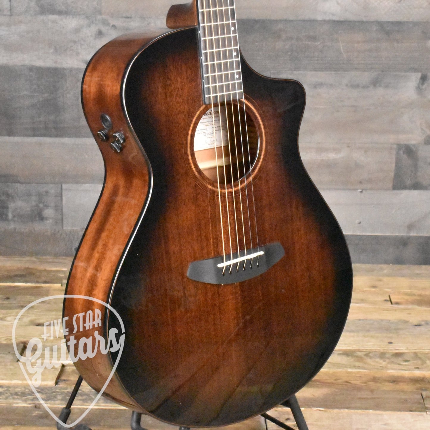 Breedlove Wildwood Pro Concert CE African Mahogany-African Mahogany - Suede with Gig Bag