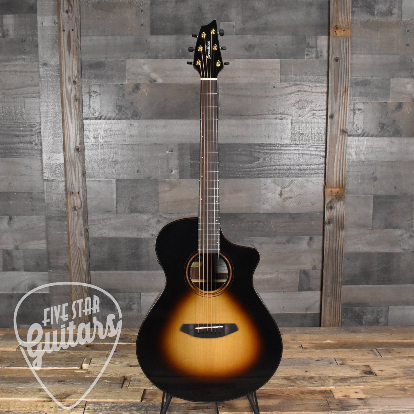 Breedlove Performer Pro Concert CE European Spruce/Indian Rosewood - Tobacco Burst with Hard Shell Case