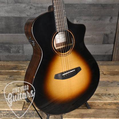 Breedlove Performer Pro Concert CE European Spruce/Indian Rosewood - Tobacco Burst with Hard Shell Case