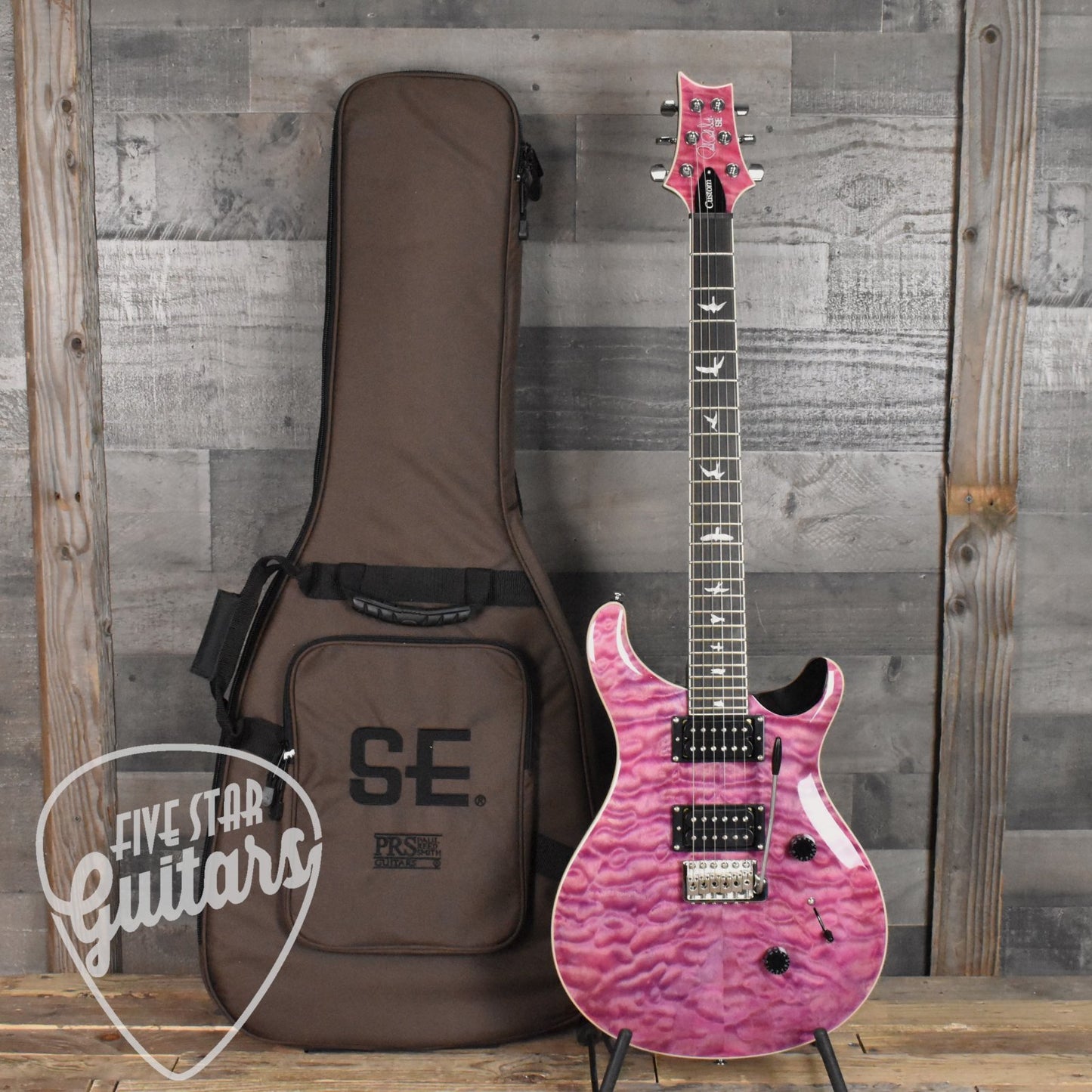 Paul Reed Smith SE Custom 24 Quilt - Violet with Gig Bag