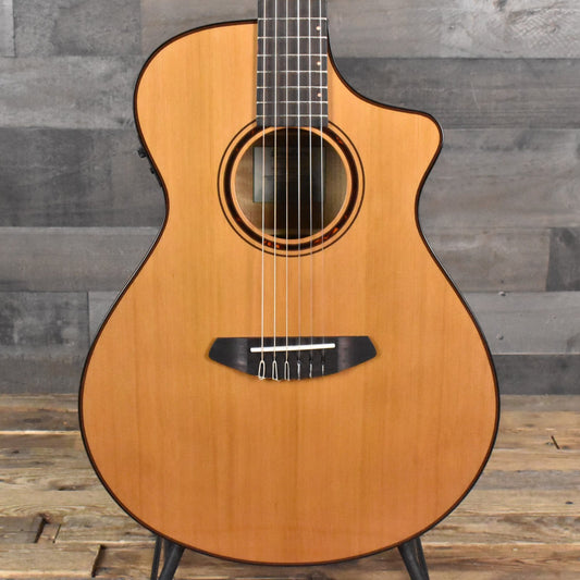 Breedlove Pursuit Exotic S Concert Nylon CE Red Cedar-Myrtlewood - Natural Gloss SN:4388