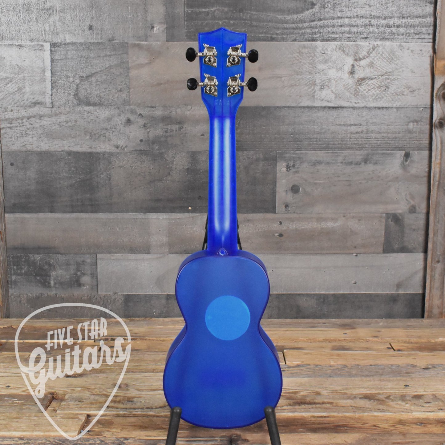 Kala Waterman Seaglass Collection Soprano Ukulele - Cobalt Blue Transparent