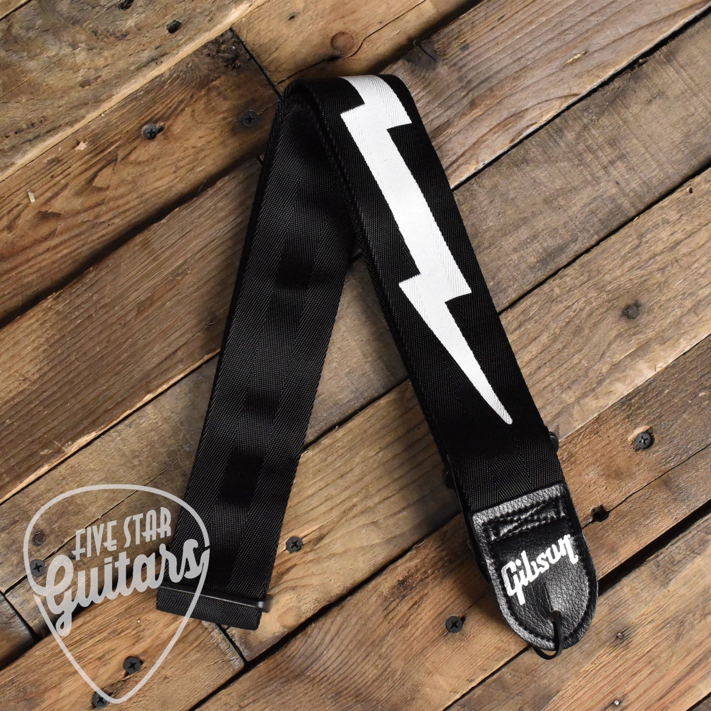 Gibson The Lightning Bolt Seatbelt Strap - Black