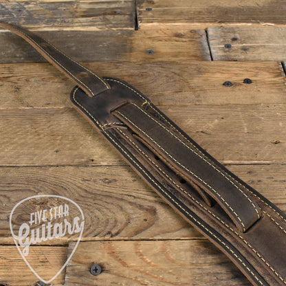 Taylor Element Strap Dark Brown Distressed Leather 2.5"