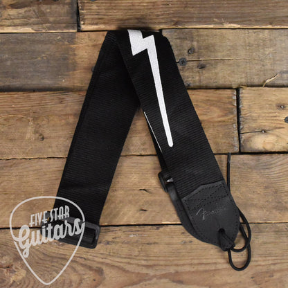 Fender Strap 2" Poly Lightning Bolt Black