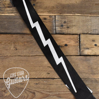 Fender Strap 2" Poly Lightning Bolt Black