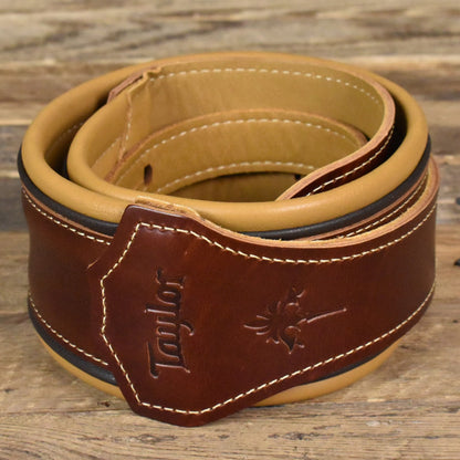 Taylor Ascension Strap - Black/Butterscotch Leather 3"