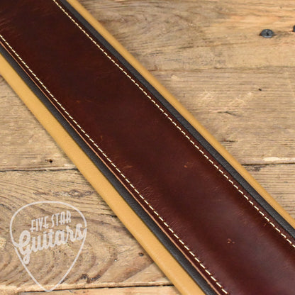 Taylor Ascension Strap - Black/Butterscotch Leather 3"