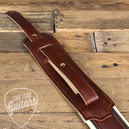 Taylor Renaissance 2.5" Leather Guitar Strap - Cordovan