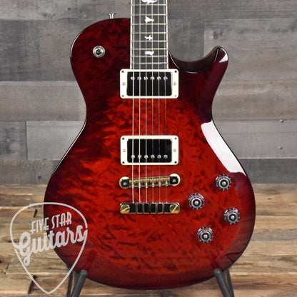 Paul Reed Smith S2 McCarty 594 Single Cut - Quilt Fire Red Burst with Gig Bag