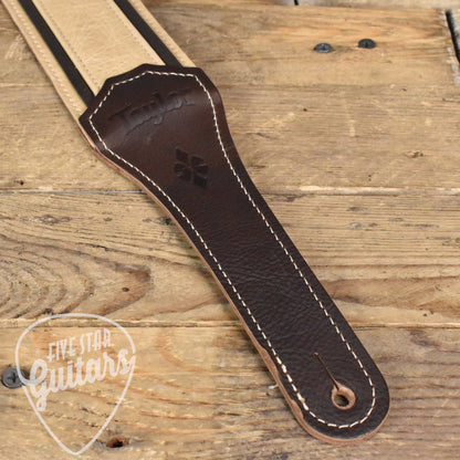 Taylor Reflections 2.5" Leather Guitar Strap - Spruce/Ebony