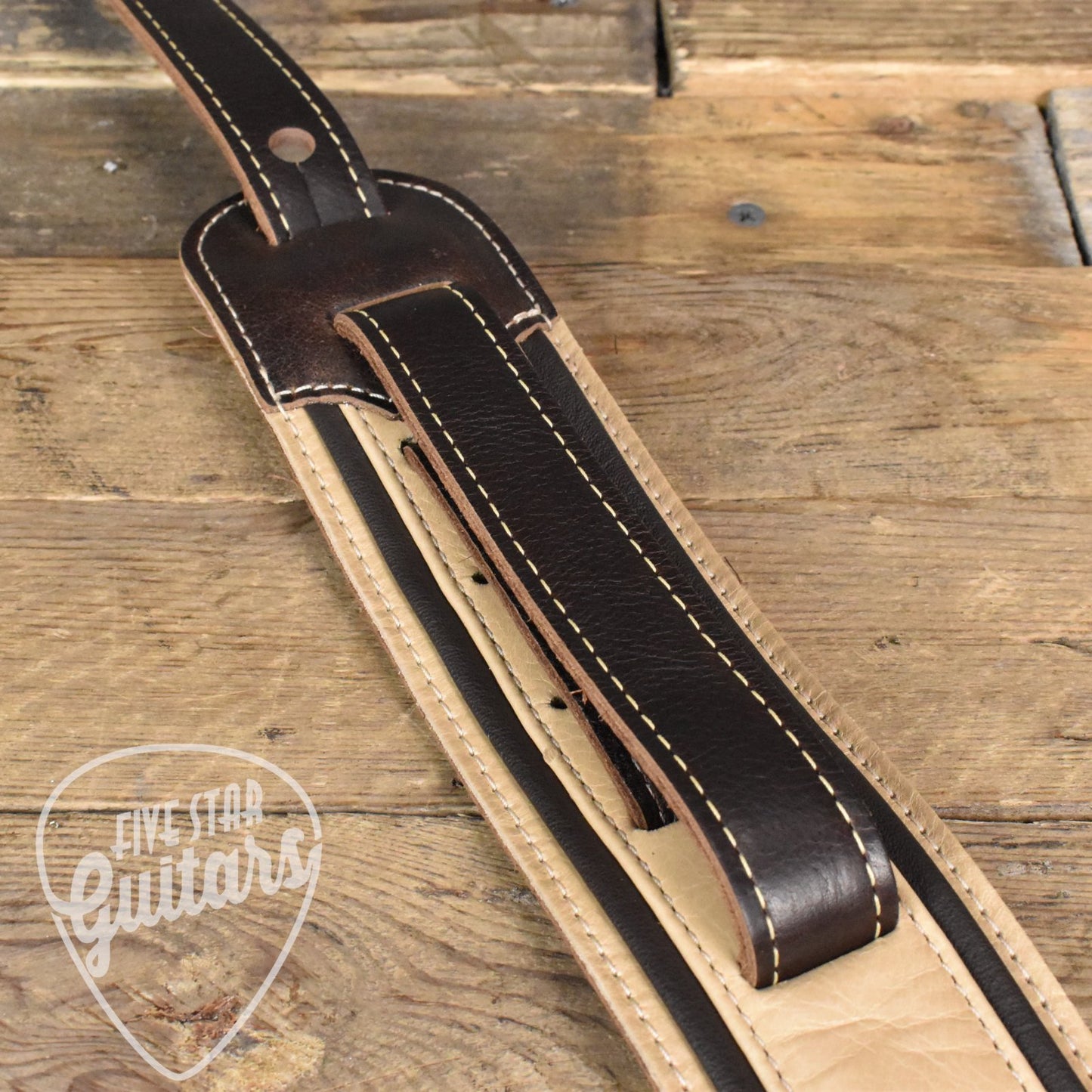 Taylor Reflections 2.5" Leather Guitar Strap - Spruce/Ebony