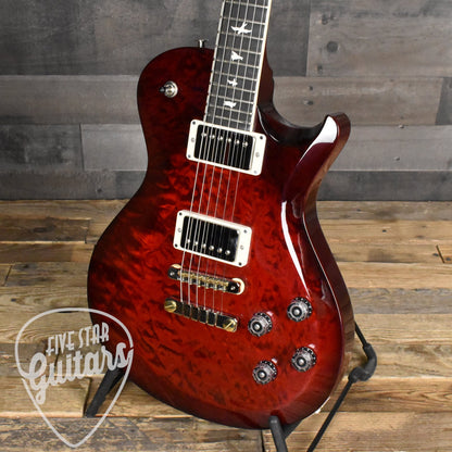 Paul Reed Smith S2 McCarty 594 Single Cut - Quilt Fire Red Burst with Gig Bag