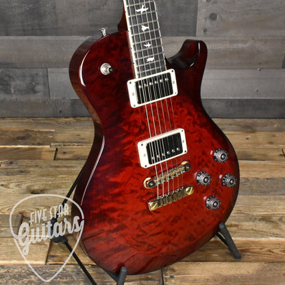 Paul Reed Smith S2 McCarty 594 Single Cut - Quilt Fire Red Burst with Gig Bag