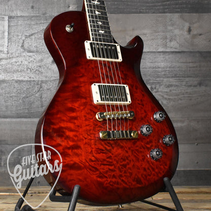 Paul Reed Smith S2 McCarty 594 Single Cut - Quilt Fire Red Burst with Gig Bag