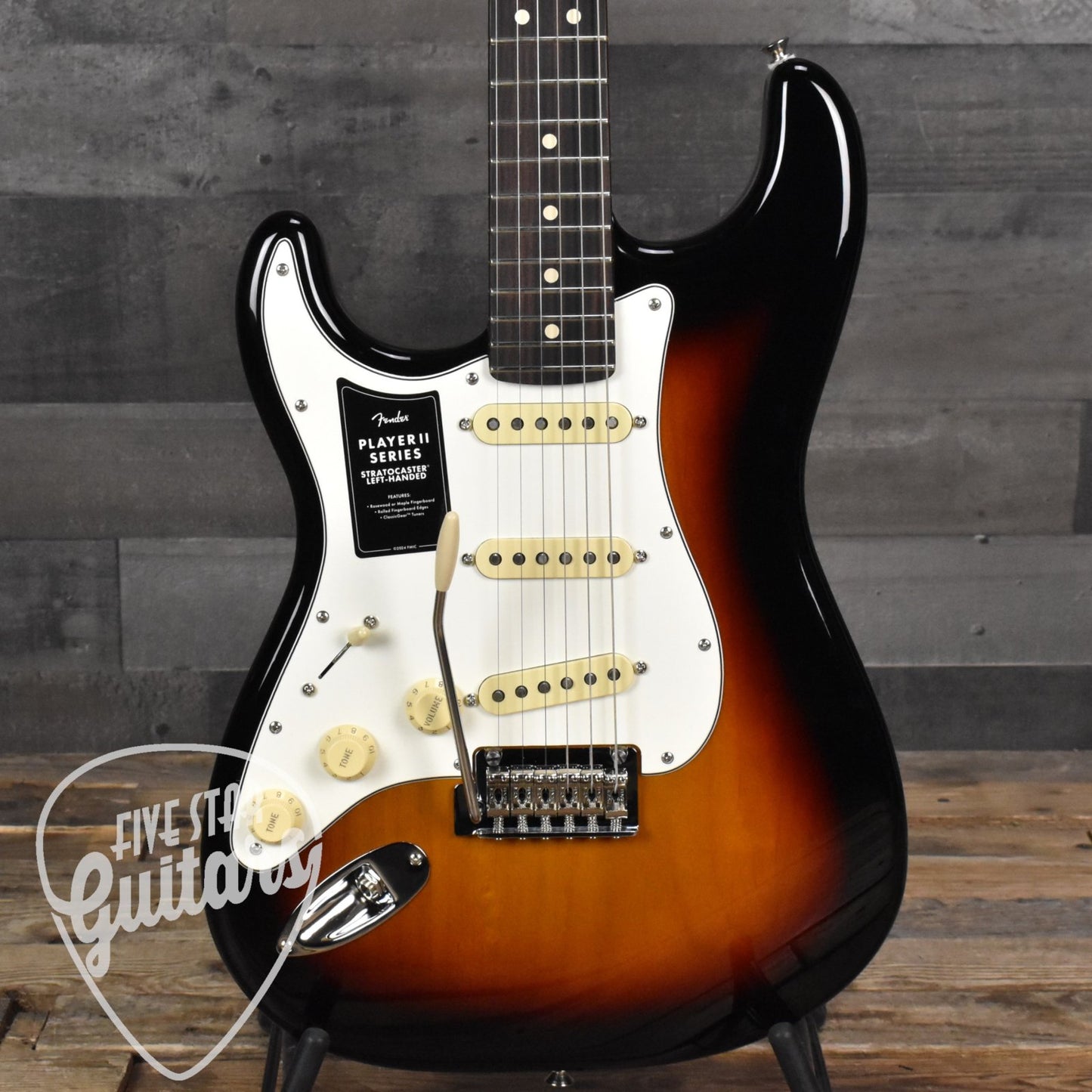 Fender Player II Stratocaster Left-Handed Rosewood Fingerboard - 3-Color Sunburst