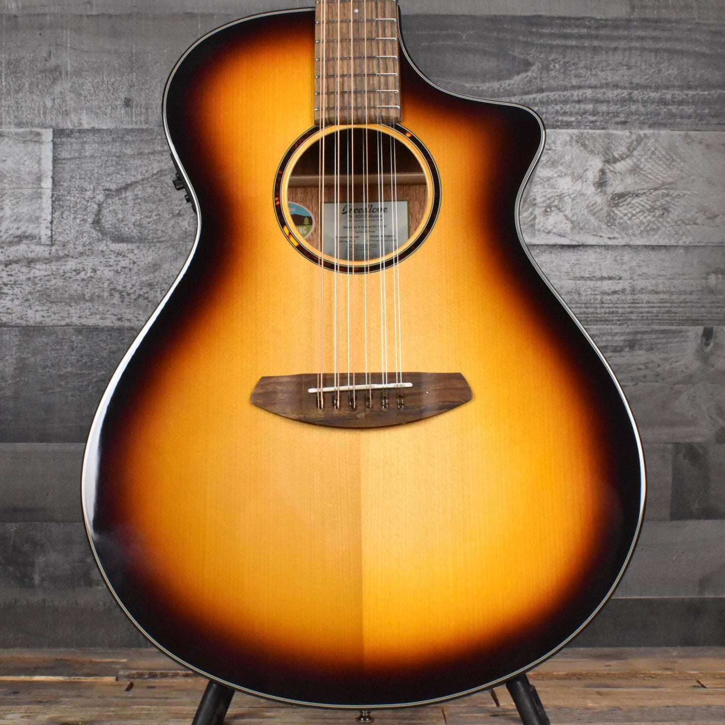 Breedlove Discovery S Concert CE 12 String European Spruce-African Mahogany - Edgeburst