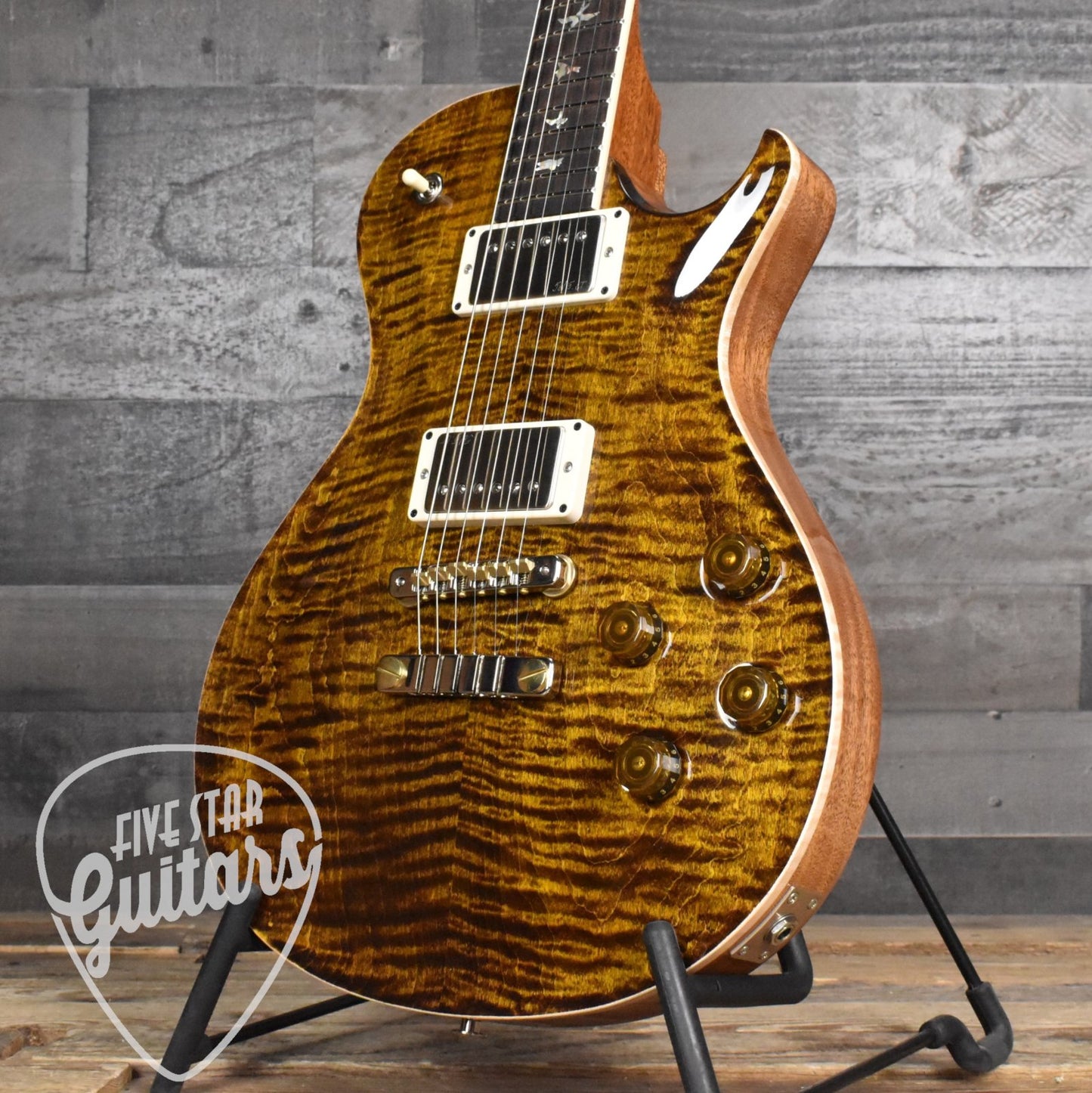 Paul Reed Smith McCarty 594 Singlecut - Yellow Tiger with Hard Shell Case - AUTOGRAPHED BY PAUL REED SMITH