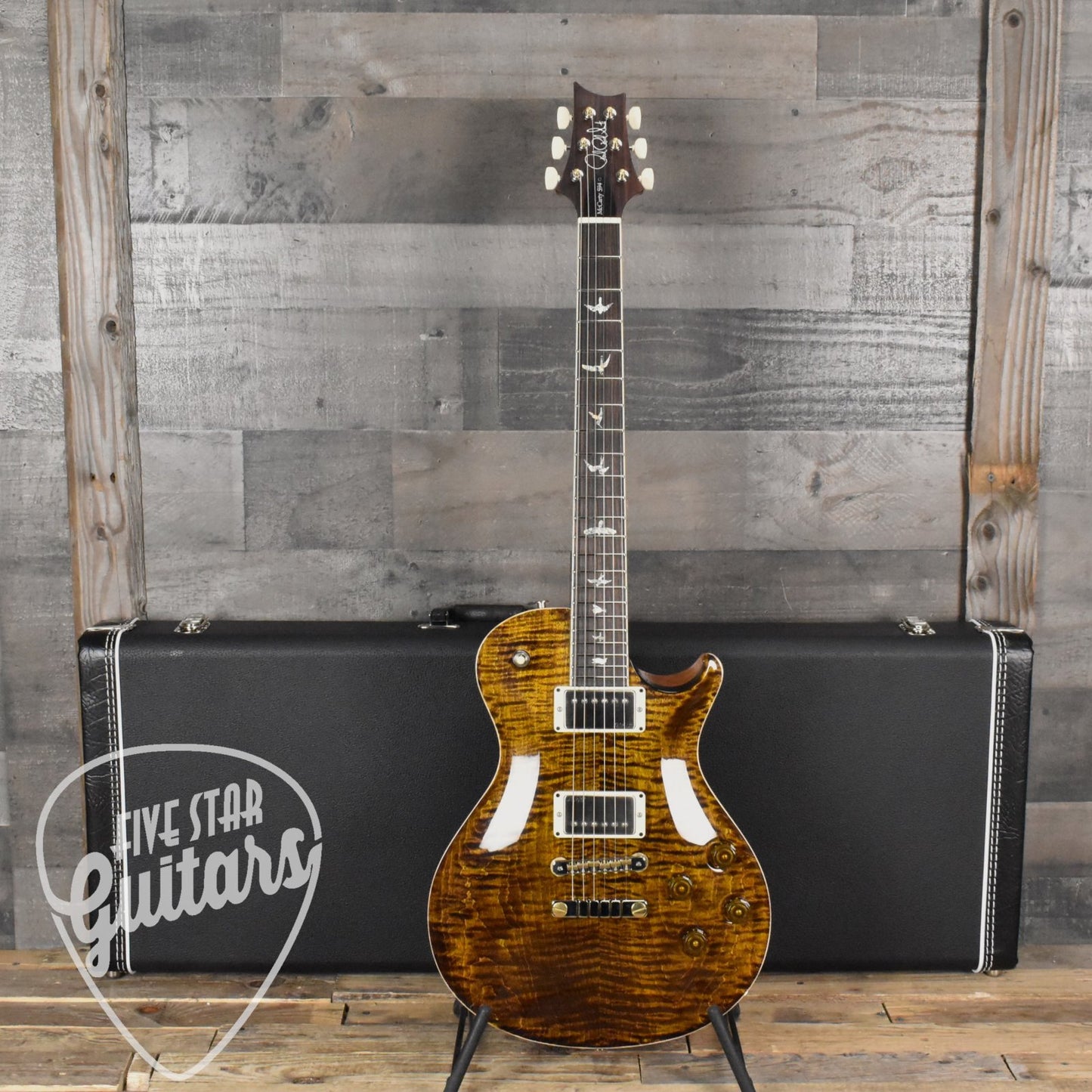 Paul Reed Smith McCarty 594 Singlecut - Yellow Tiger with Hard Shell Case - AUTOGRAPHED BY PAUL REED SMITH