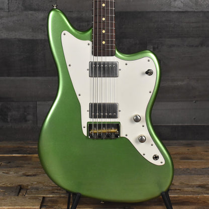 Pre-Owned LsL Instruments Silverlake Baritone 22 Fret HH - Cactus Green Metallic with Hard Shell Case