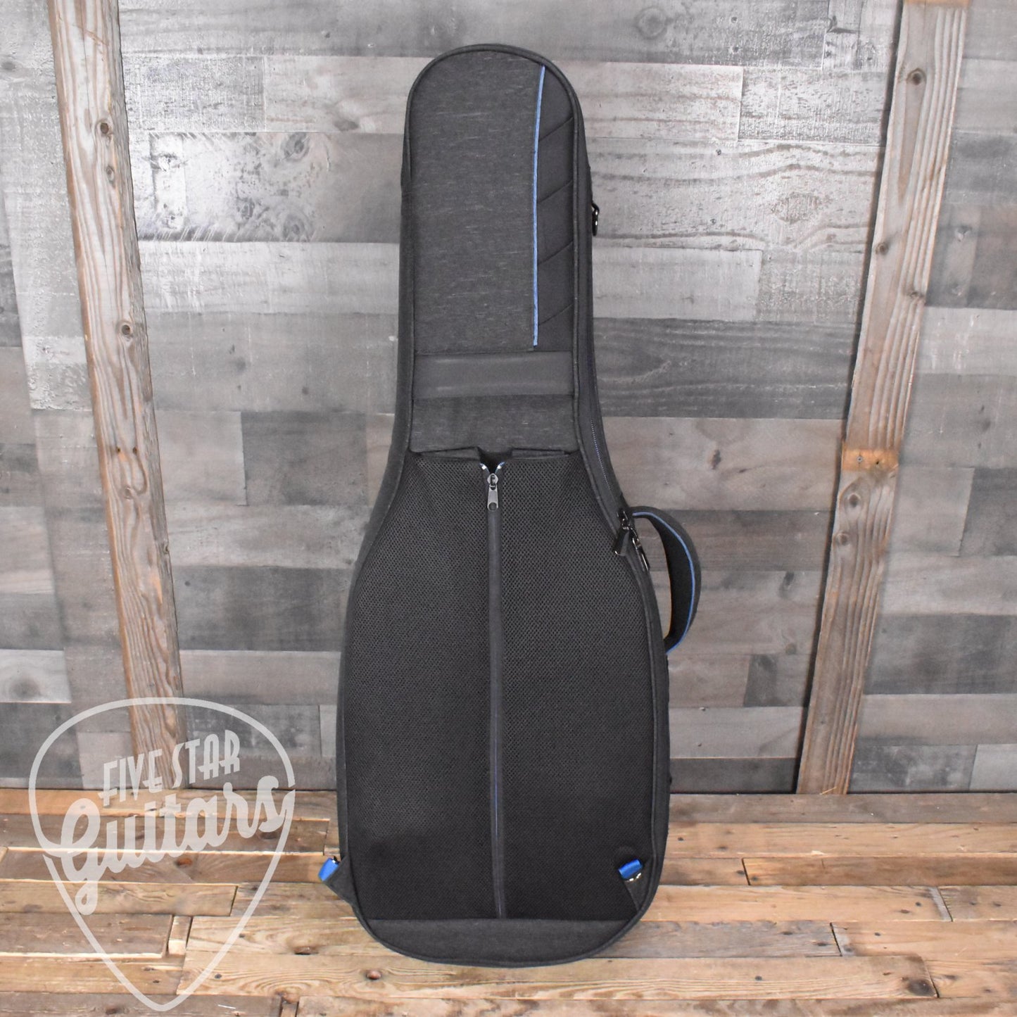 Reunion Blues RBC2E Continental Voyager Double Electric Guitar Gig Bag, Black Heather