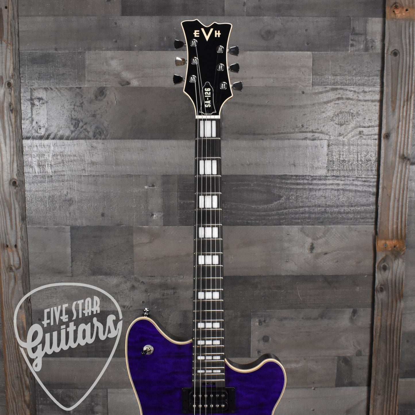 EVH SA126 Special Quilted Maple - Transparent Purple with Hard Shell Case