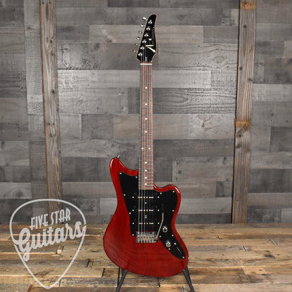 Tom Anderson Raven Superbird - Transparent Red with Hard Shell Case