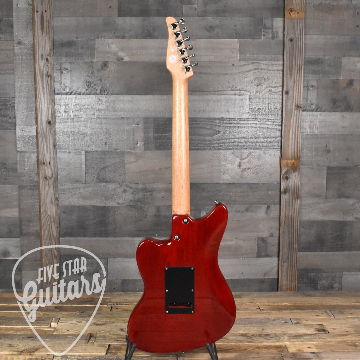 Tom Anderson Raven Superbird - Transparent Red with Hard Shell Case