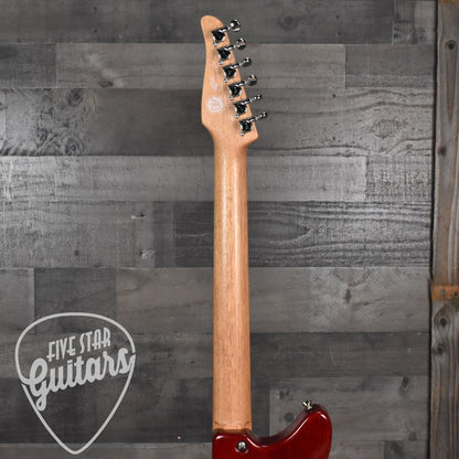 Tom Anderson Raven Superbird - Transparent Red with Hard Shell Case