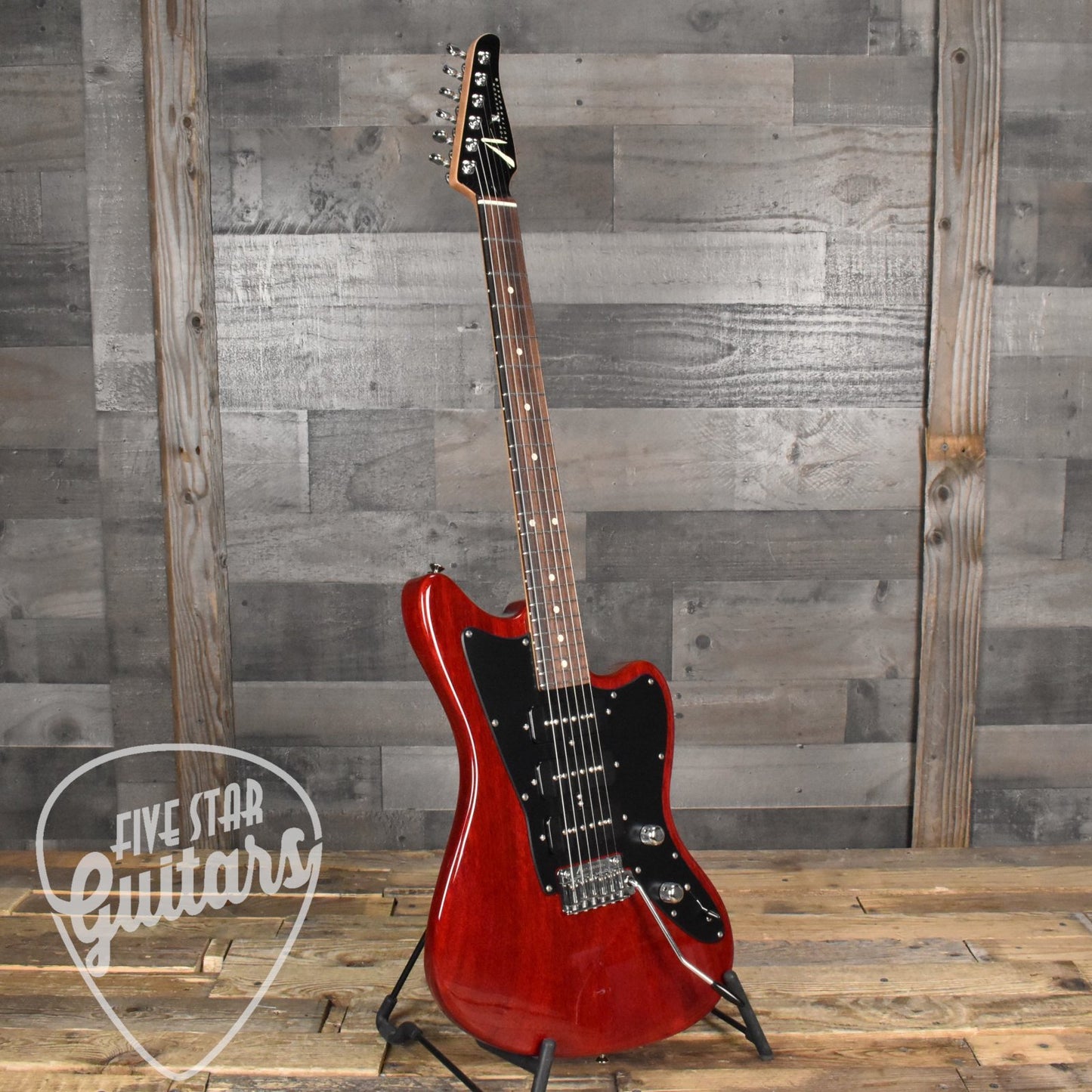 Tom Anderson Raven Superbird - Transparent Red with Hard Shell Case