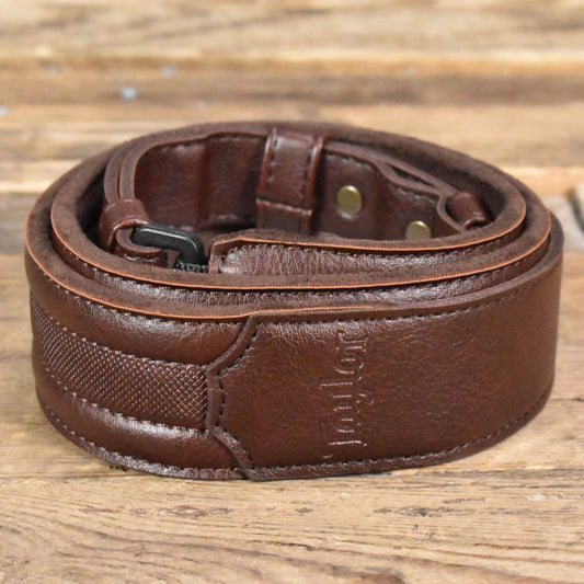 Taylor Taylor Slim Vegan Strap 1.5" Chocolate Brown