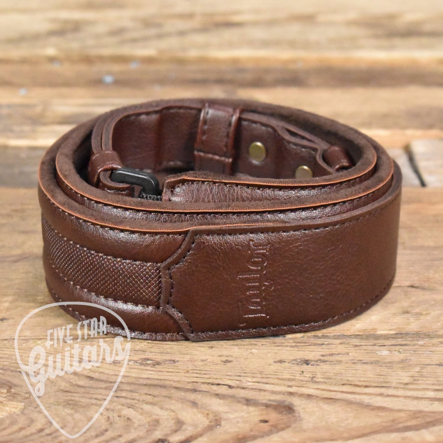 Taylor Taylor Slim Vegan Strap 1.5" Chocolate Brown