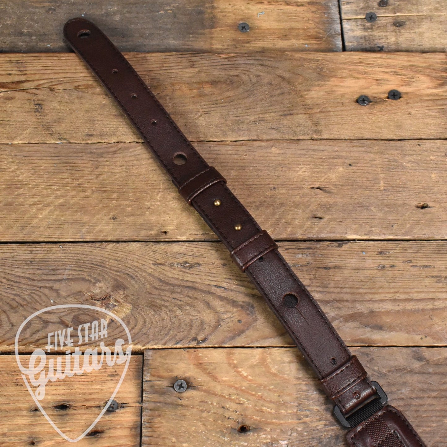 Taylor Taylor Slim Vegan Strap 1.5" Chocolate Brown