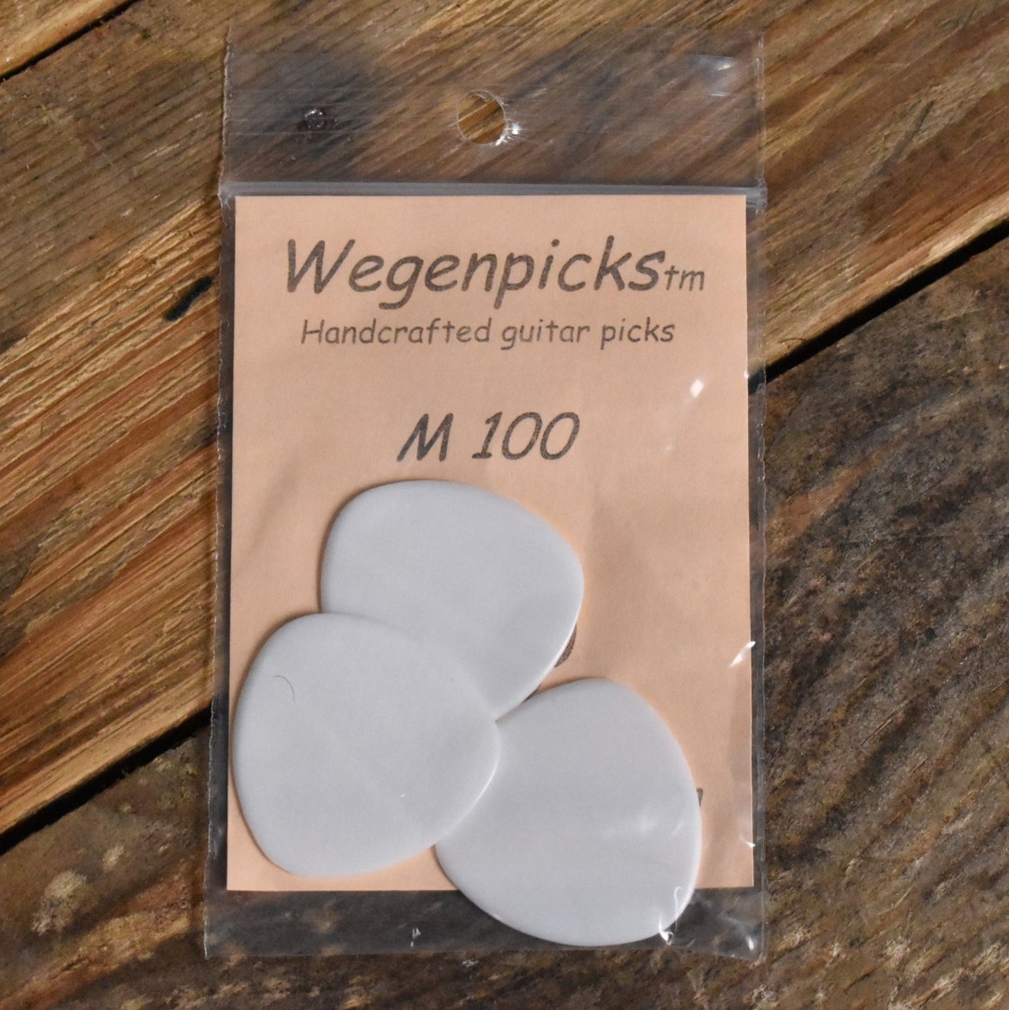 Wegenpicks 1.0mm White Mandolin Pick - 3 Pack - M100