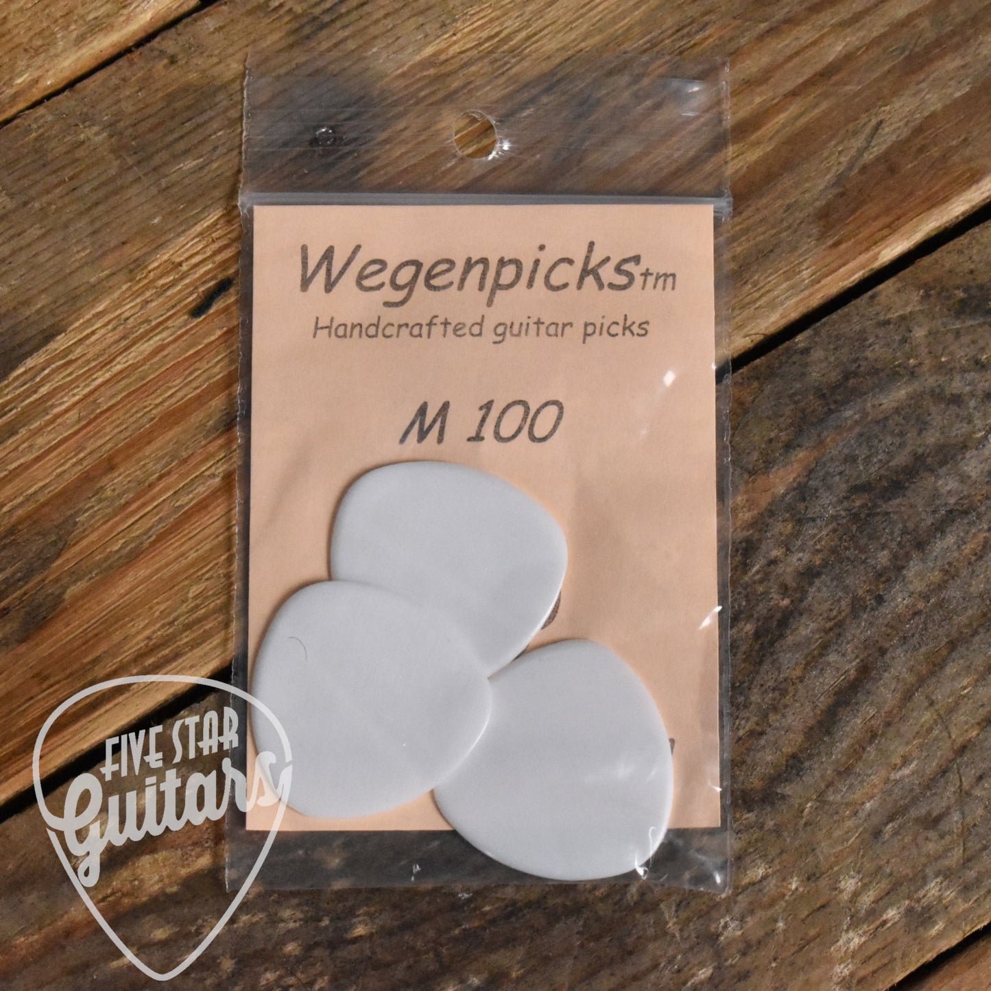 Wegenpicks 1.0mm White Mandolin Pick - 3 Pack - M100