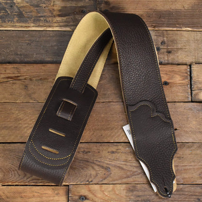 Franklin 3" Glove Leather Strap Chocolate/Gold