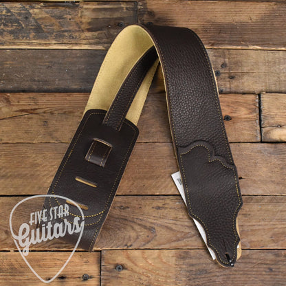 Franklin 3" Glove Leather Strap Chocolate/Gold