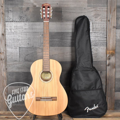 Fender FA-15N Nylon String 3/4 Scale Acoustic Guitar - Natural with Gig Bag