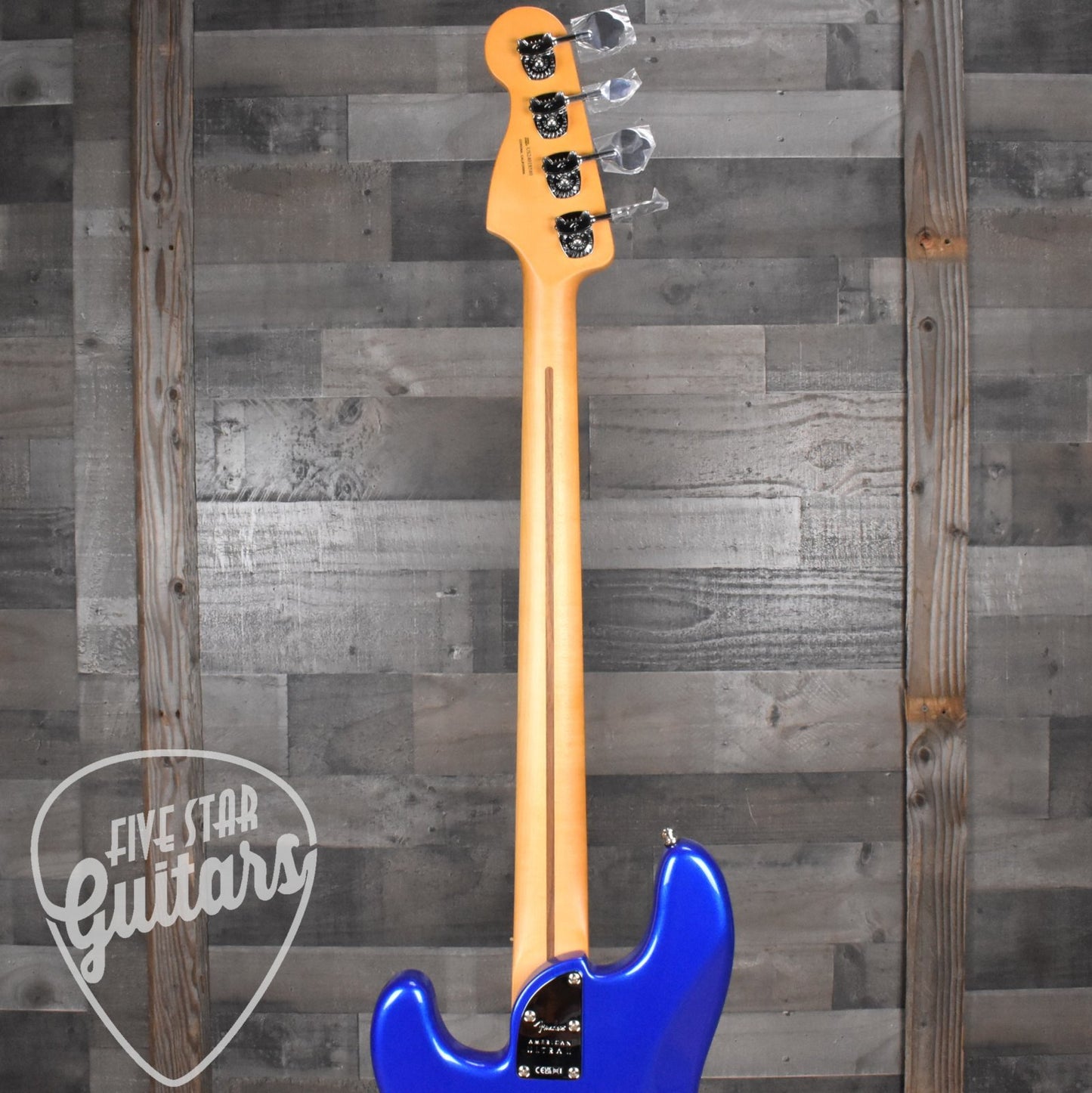 Fender American Ultra II Precision Bass, Ebony Fingerboard - Noble Blue with Deluxe Molded Case