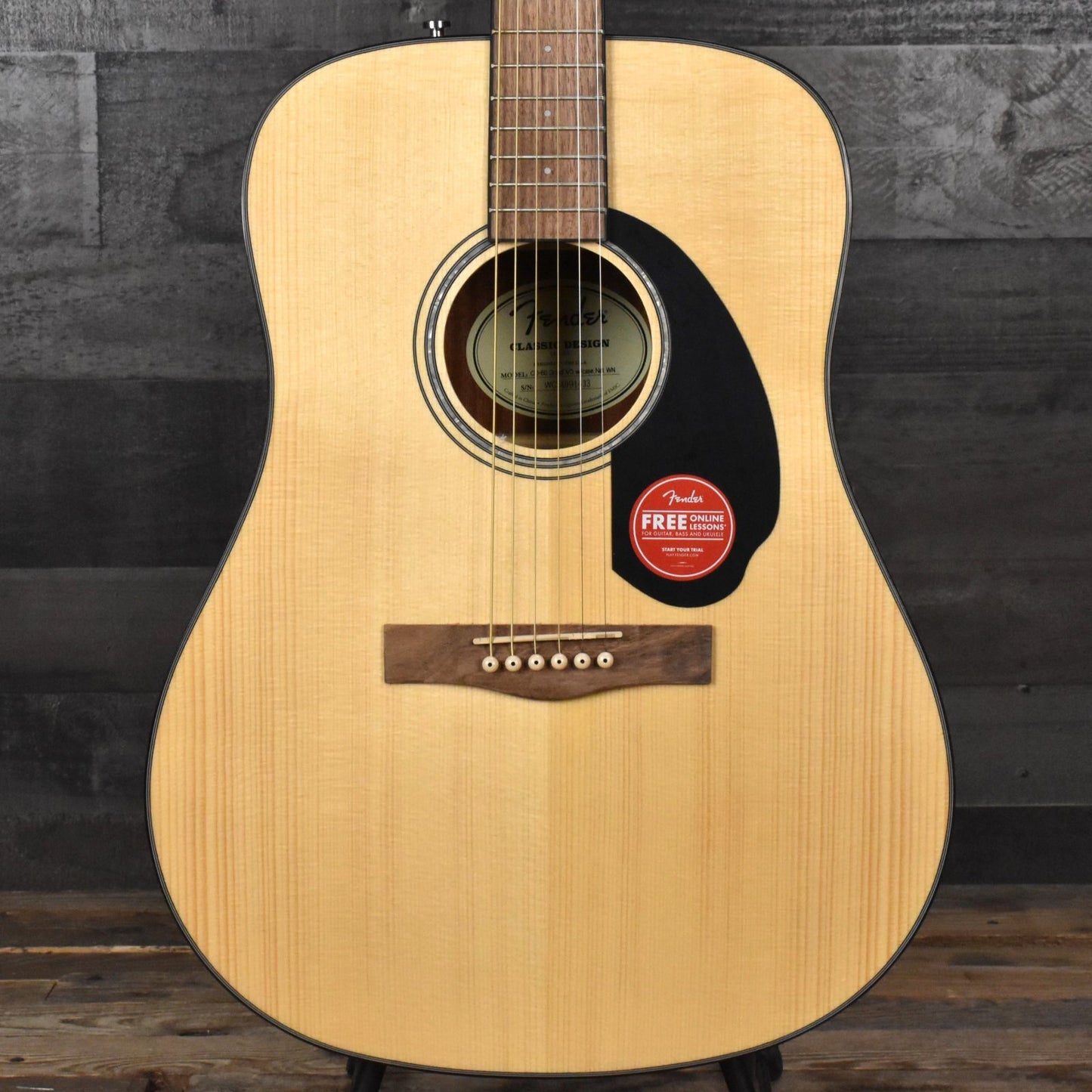 Fender CD-60 Dreadnought Acoustic Guitar with Hard Case - Natural Gloss Finish