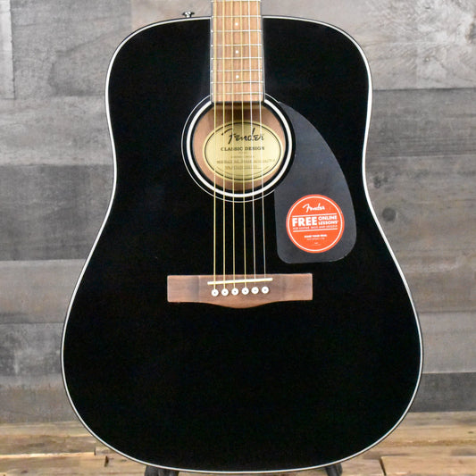 Fender CD-60 Dreadnought Acoustic - Black Gloss with Hard Shell Case