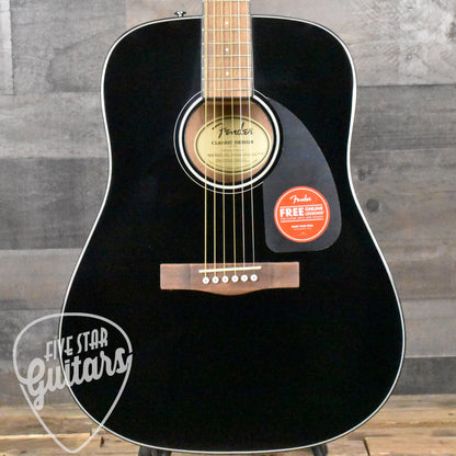 Fender CD-60 Dreadnought Acoustic - Black Gloss with Hard Shell Case