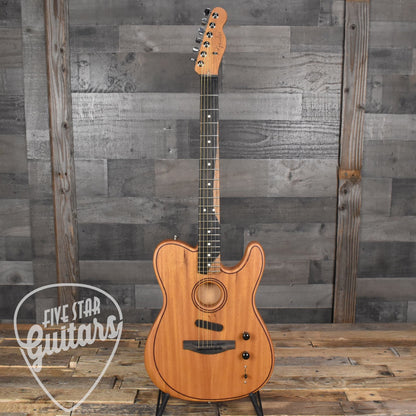 Fender American Acoustasonic Telecaster All-Mahogany - Natural with Deluxe Gig Bag