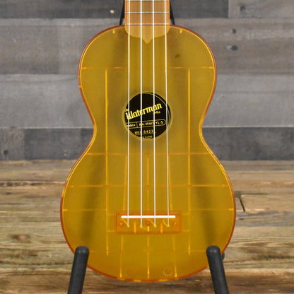 Kala Waterman Seaglass Collection Soprano Ukulele - Amber Yellow Transparent